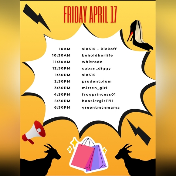 PFF - Posh Fashion Fanatics all Day Event! Friday, April 17th!!!! - Picture 2 of 2